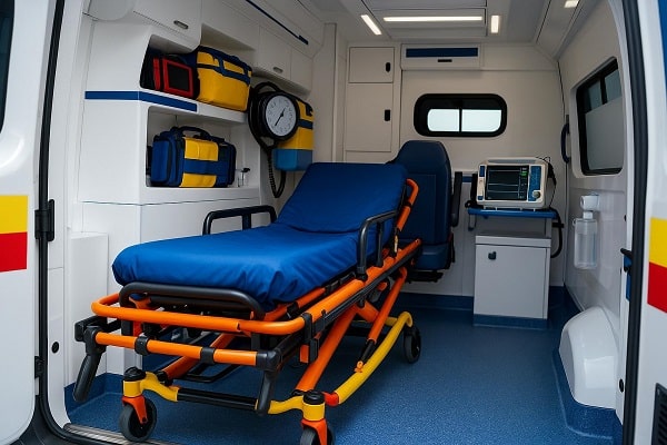 ambulance avec équipement