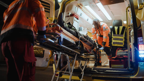 Flotte d'ambulance équipé